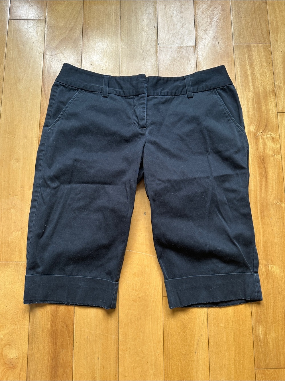 Zinc Black Bermuda Shorts with Front Pockets. Great for summer and vacation.